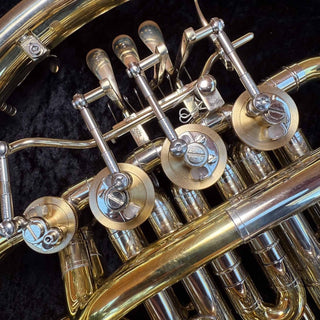 Finke Legacy Model 65 - F/Bb Double French Horn - Yellow Brass - Detachable Bell - Unlacquered Finish - Houghton Horns
