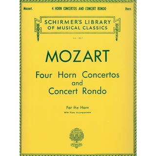 Four Horn Concertos and Concert Rondo by Mozart, Horn Solo with Piano Reduction - Houghton Horns