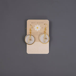 Hey Daisy Clay Co. - Trombone Earrings - Houghton Horns