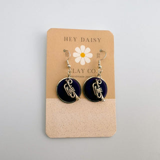 Hey Daisy Clay Co. - Trumpet Earrings - Houghton Horns