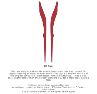 Houghton Horns Model H4 - French Horn Two - Piece Mouthpiece Underpart - Houghton Horns