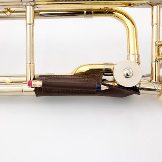 Leather Specialties - Pencil Holder and Neck Guard for Trombone - Houghton Horns