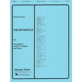 Nightsongs for Flugelhorn and/or Trumpet and Piano by Richard Peaslee - Houghton Horns