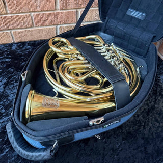 Paxman 27M - F/Bb Double French Horn - Yellow Brass - Detachable Bell - Lacquered Finish - Serial : 62000 (Pre - Owned) - Houghton Horns