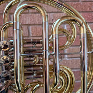 Paxman 27M - F/Bb Double French Horn - Yellow Brass - Detachable Bell - Lacquered Finish - Serial : 62000 (Pre - Owned) - Houghton Horns