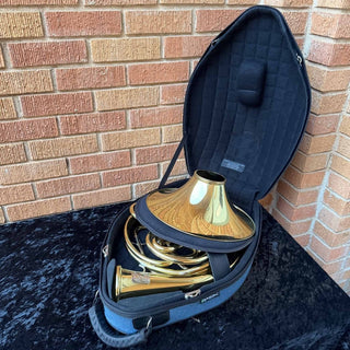 Paxman 27M - F/Bb Double French Horn - Yellow Brass - Detachable Bell - Lacquered Finish - Serial : 62000 (Pre - Owned) - Houghton Horns