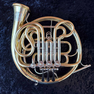 Paxman 27M - F/Bb Double French Horn - Yellow Brass - Detachable Bell - Lacquered Finish - Serial : 856905 (Pre - Owned) - Houghton Horns
