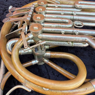 Paxman 40L Bb/High F Descant Horn - Gold Brass - Detachable Bell - Unlacquered Finish - Serial : 118413L (*AS - IS*) - Houghton Horns