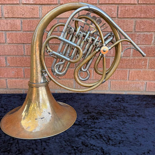 Paxman 40L Bb/High F Descant Horn - Gold Brass - Detachable Bell - Unlacquered Finish - Serial : 118413L (*AS - IS*) - Houghton Horns