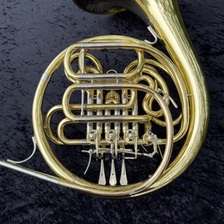 Paxman Academy - F/Bb Double French Horn - Yellow Brass - Fixed Bell - Lacquered Finish - Houghton Horns