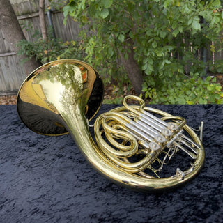 Paxman Academy - F/Bb Double French Horn - Yellow Brass - Fixed Bell - Lacquered Finish - Houghton Horns