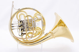 Paxman Series 4 - F/Bb Double French Horn - Yellow Brass - Detachable Bell - Lacquered Finish - Houghton Horns