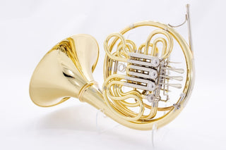 Paxman Series 4 - F/Bb Double French Horn - Yellow Brass - Detachable Bell - Lacquered Finish - Houghton Horns