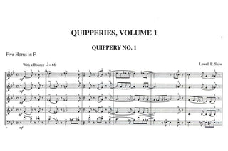 Quipperies Vol. 1 for Five Horns by Lowell E. Shaw
