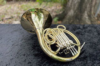 Ricco Kühn W 283 - F/Bb Double French Horn - Yellow Brass - Detachable Bell - Unlacquered Finish - Houghton Horns