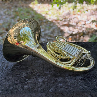 Ricco Kühn W 283 - F/Bb Double French Horn - Yellow Brass - Detachable Bell - Unlacquered Finish - Houghton Horns
