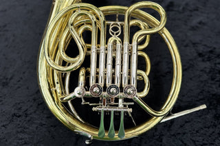 Ricco Kühn W 283 - F/Bb Double French Horn - Yellow Brass - Detachable Bell - Unlacquered Finish - Houghton Horns