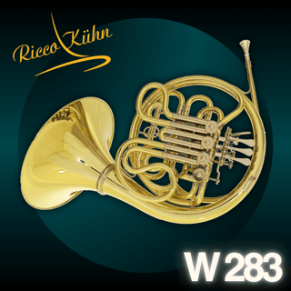 Ricco Kühn W 283 F/Bb Double Horn - Detachable Bell, Unlacquered Finish - Houghton Horns