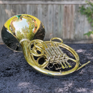 Ricco Kühn W 293 - F/Bb Double French Horn - Yellow Brass - Detachable Bell - Unlacquered Finish - Houghton Horns