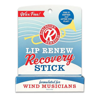 Robinson's Remedies Lip Renew Recovery Stick for Wind Musicians Bundle (4 - Pack) - Houghton Horns