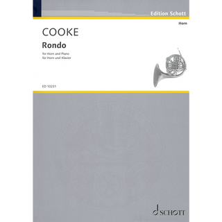 Rondo in B - Flat Major for French Horn and Piano by Arnold Cooke - Edition Schott - Houghton Horns