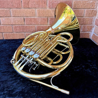 S.E. Shires Custom Series Model SHR200 - U - F/Bb Double French Horn - Detachable Bell Unlacquered Finish - Houghton Horns