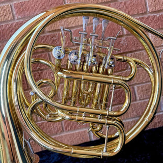 S.E. Shires Custom Series Model SHR200 - U - F/Bb Double French Horn - Detachable Bell Unlacquered Finish - Houghton Horns