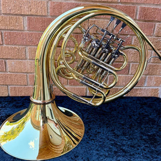 S.E. Shires Q21 - F/Bb Double French Horn - Yellow Brass - Detachable Bell - Lacquered Finish - Houghton Horns