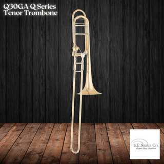 S.E. Shires Q30GA Q Series Tenor Trombone Gold Brass Bell Axial - Flow Valve - Houghton Horns