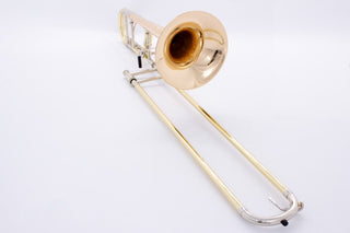 S.E. Shires Q30GR Q Series Tenor Trombone Gold Brass Bell Rotary Valve - Houghton Horns