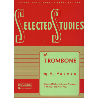 Selected Studies for Trombone by Voxman - Houghton Horns