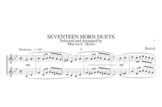 Seventeen Horn Duets, arr. Marvin Howe - Houghton Horns