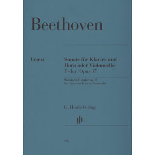 Sonata in F Major for Piano and Horn (or Violoncello) Op. 17 by Beethoven - Henle Music Folios - Houghton Horns