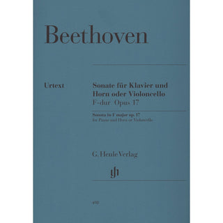 Sonata in F Major for Piano and Horn (or Violoncello) Op. 17 by Beethoven - Henle Music Folios