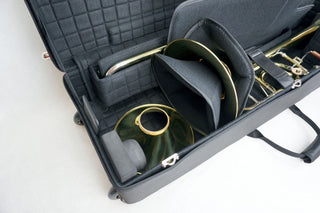 Special Order a Marcus Bonna Double Case for Detachable Bell Tenor and Detachable Bell Bass Trombone - Houghton Horns