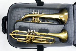 Special Order - Marcus Bonna Backpack Bag with Room for Piston Trumpet and Flugelhorn - Houghton Horns