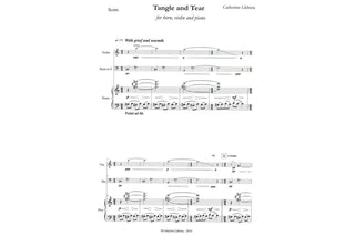 Tangle and Tear for Horn Violin and Piano by Catherine Likhuta - Houghton Horns