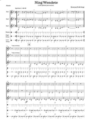 Tasteful Tunes Vol 1: Trios - An easy ensemble collection for horn players by Karen Houghton Janet B. Nye and Molly Wood - Houghton Horns