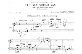 The Glass Bead Game Concerto for Horn by James Beckel - Houghton Horns