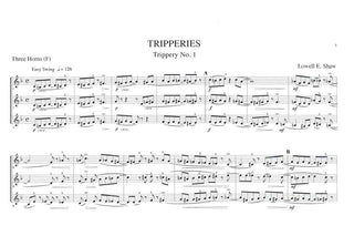 Tripperies Vol. 1 for Horn Trio by Lowell E. Shaw - Houghton Horns
