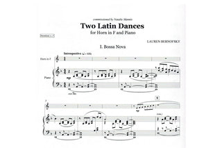 Two Latin Dances for Horn and Piano by Lauren Bernofsky - Houghton Horns