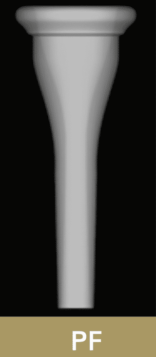 Verus 72 - One - Piece French Horn Mouthpiece - Houghton Horns