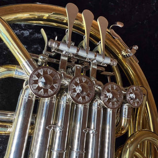 Verus K - F/Bb Double French Horn - Yellow Brass - Detachable Bell - Unlacquered Finish - Houghton Horns
