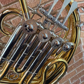 Verus K - F/Bb Double French Horn - Yellow Brass - Detachable Bell - Unlacquered Finish - Houghton Horns