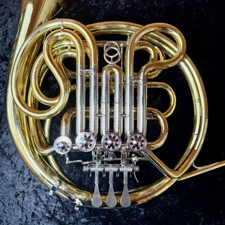 Verus K - F/Bb Double French Horn - Yellow Brass - Detachable Bell - Unlacquered Finish - Houghton Horns