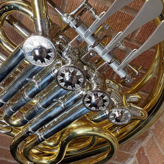 Verus K - F/Bb Double French Horn - Yellow Brass - Detachable Bell - Unlacquered Finish - Houghton Horns