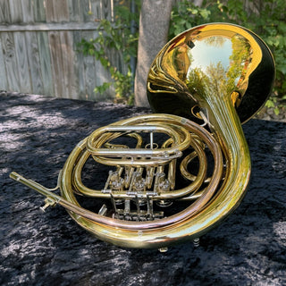 Verus Scholar - 3/4 Scale F Single French Horn - Yellow Brass - Fixed Bell - Lacquered Finish - Houghton Horns
