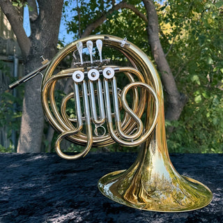 Verus Scholar - 3/4 Scale F Single French Horn - Yellow Brass - Fixed Bell - Lacquered Finish - Houghton Horns
