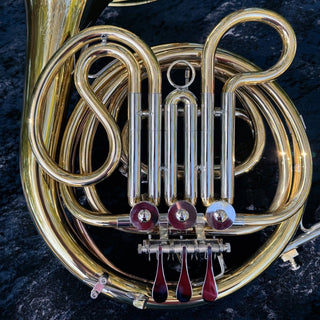 Verus Scholar - 3/4 Scale F Single French Horn - Yellow Brass - Fixed Bell - Lacquered Finish - Houghton Horns