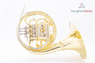 Verus V - F/Bb Double French Horn - Yellow Brass Detachable Bell Lacquered Finish - Houghton Horns